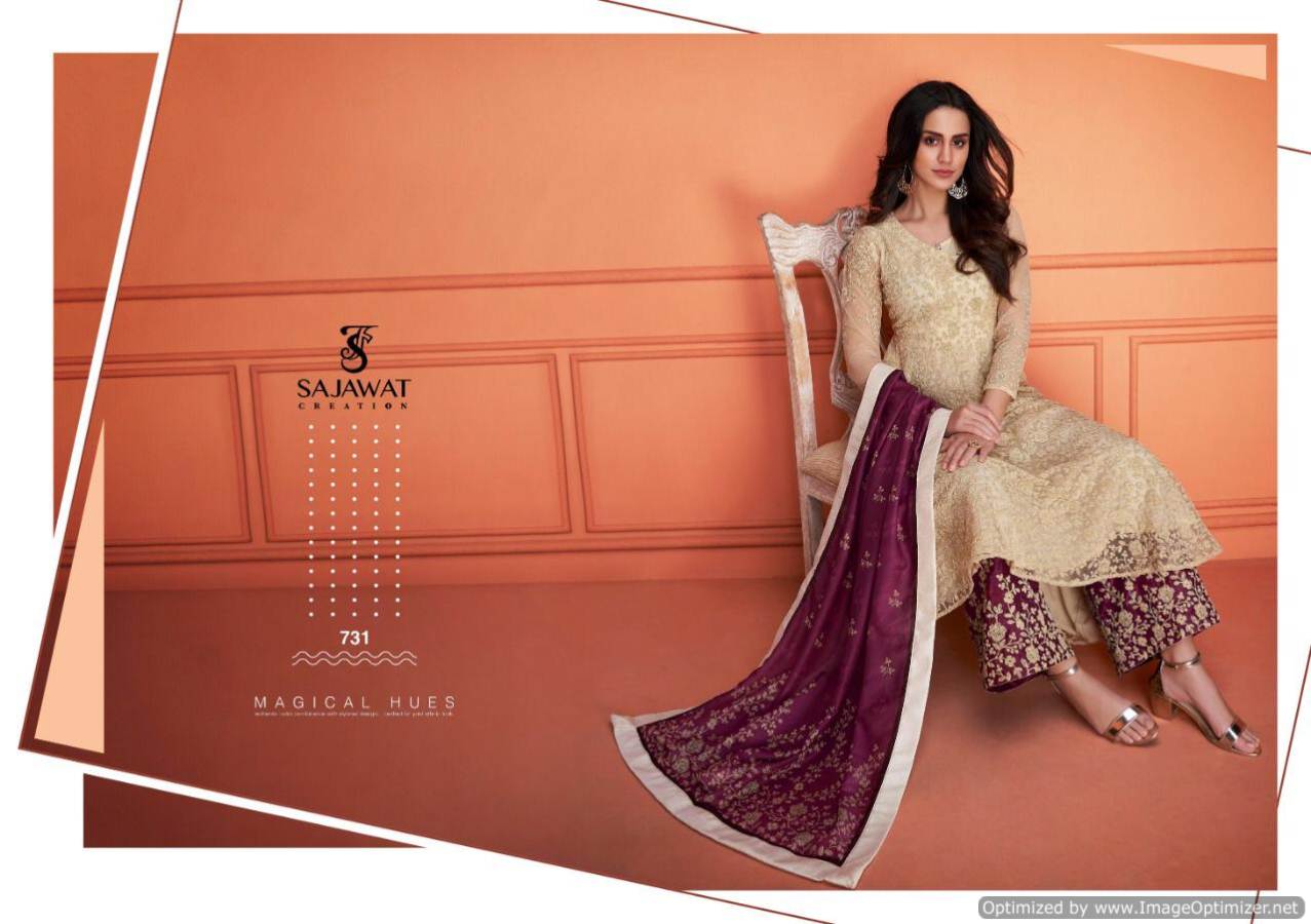 Sarthi Vol 6 By Sajawat  Maslin Ready Made Salwar Kameez Collection