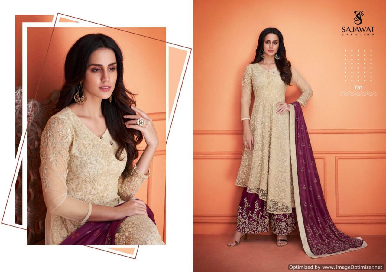 Sarthi Vol 6 By Sajawat  Maslin Ready Made Salwar Kameez Collection