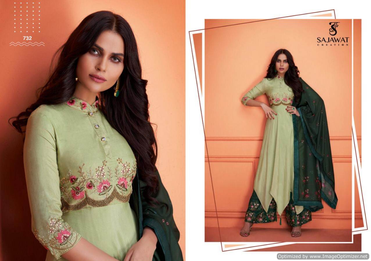 Sarthi Vol 6 By Sajawat  Maslin Ready Made Salwar Kameez Collection
