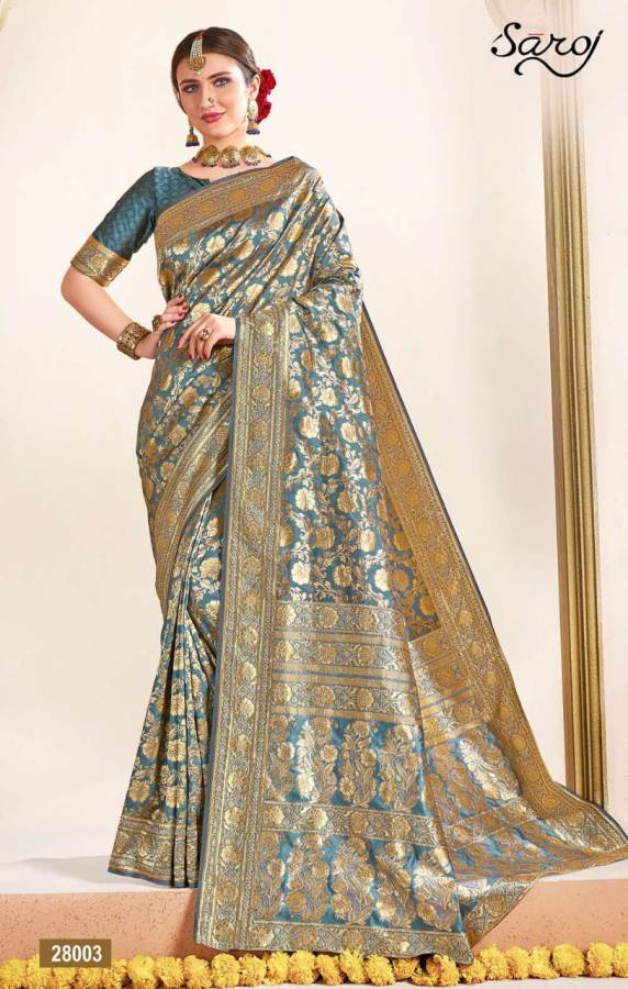 Satvika Vol 2 By Saroj Pure Banarasi Silk Saree Collection