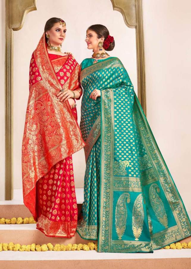 Satvika Vol 2 By Saroj Pure Banarasi Silk Saree Collection
