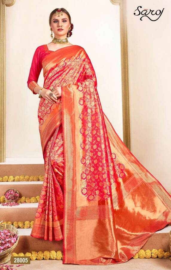 Satvika Vol 2 By Saroj Pure Banarasi Silk Saree Collection