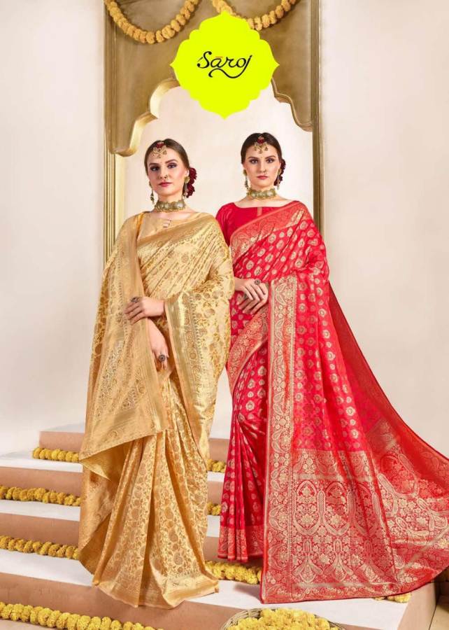 Satvika Vol 2 By Saroj Pure Banarasi Silk Saree Collection