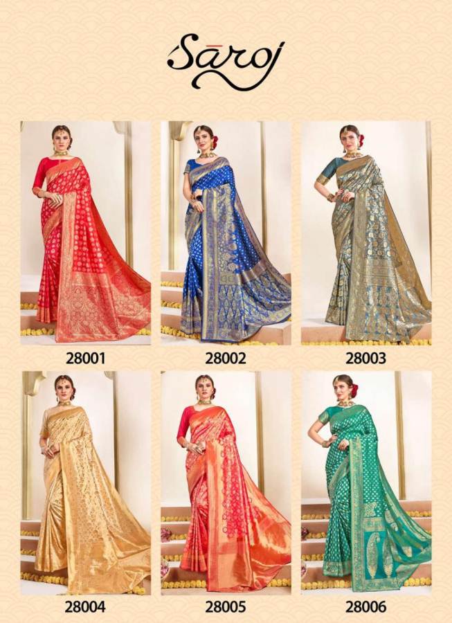Satvika Vol 2 By Saroj Pure Banarasi Silk Saree Collection
