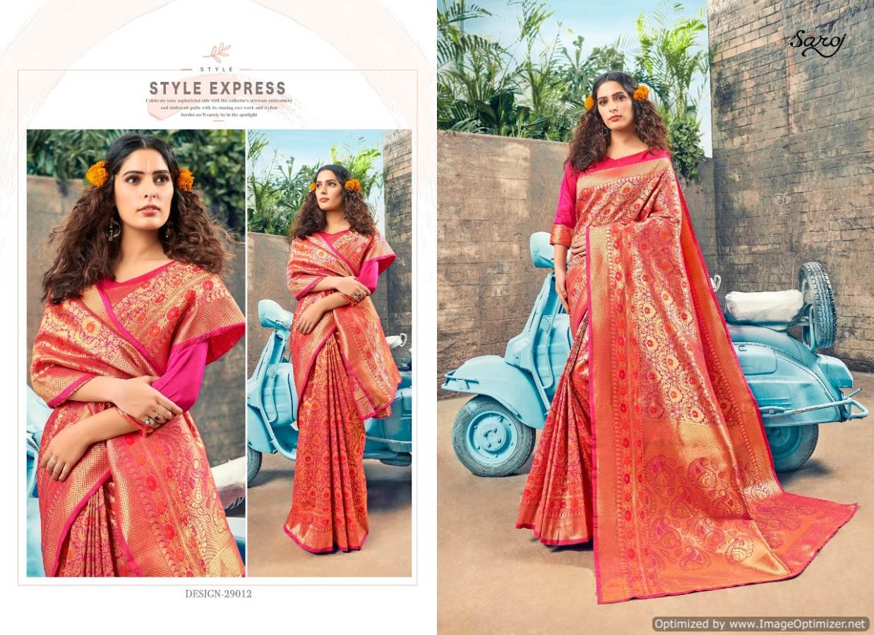 Shivanjali Vol 2 By Saroj Weaving Silk Designer Saree