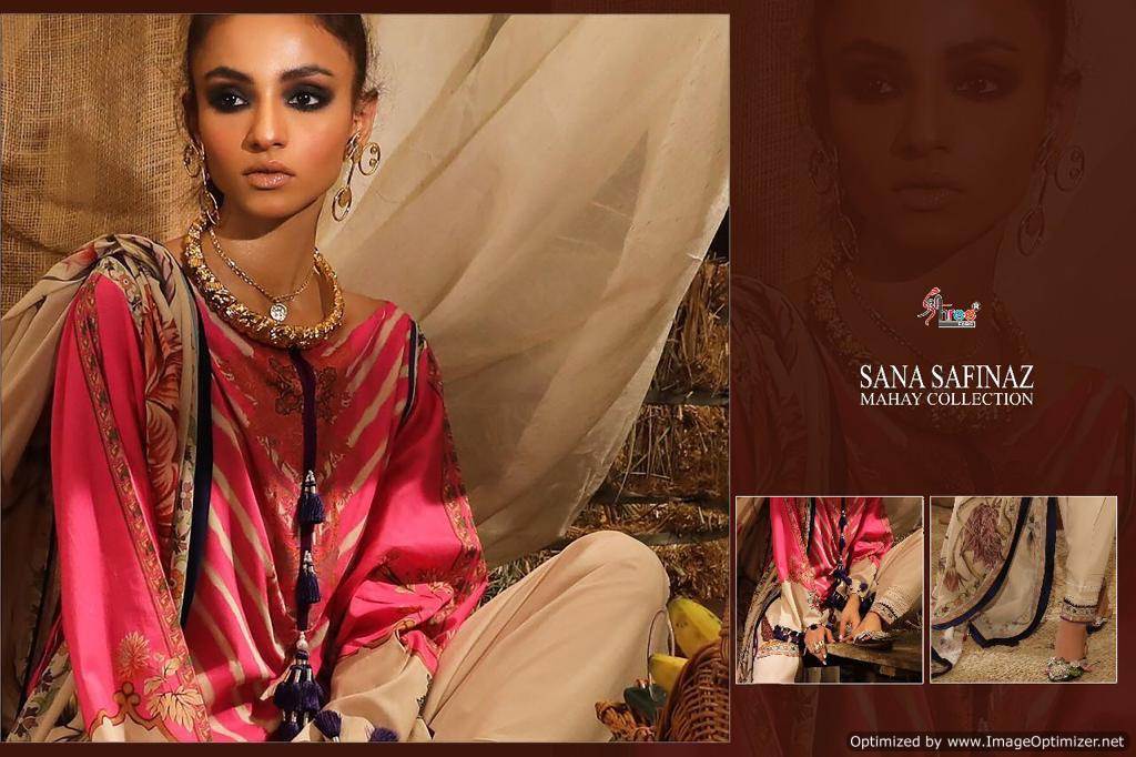 Safinaz Mahay By Shree Sana Designer  Pure Cotton Pakistani Suit Collection
