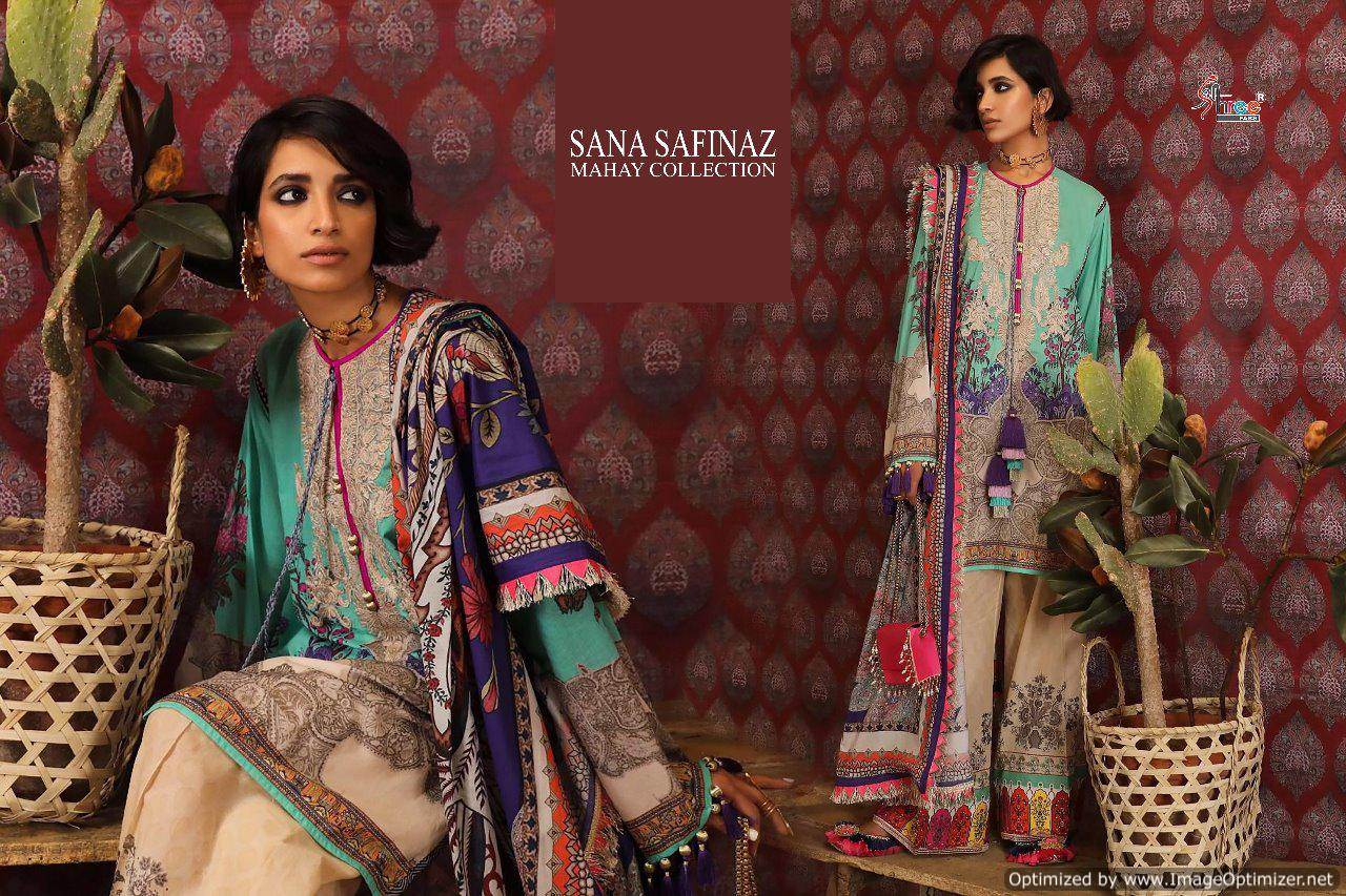 Safinaz Mahay By Shree Sana Designer  Pure Cotton Pakistani Suit Collection