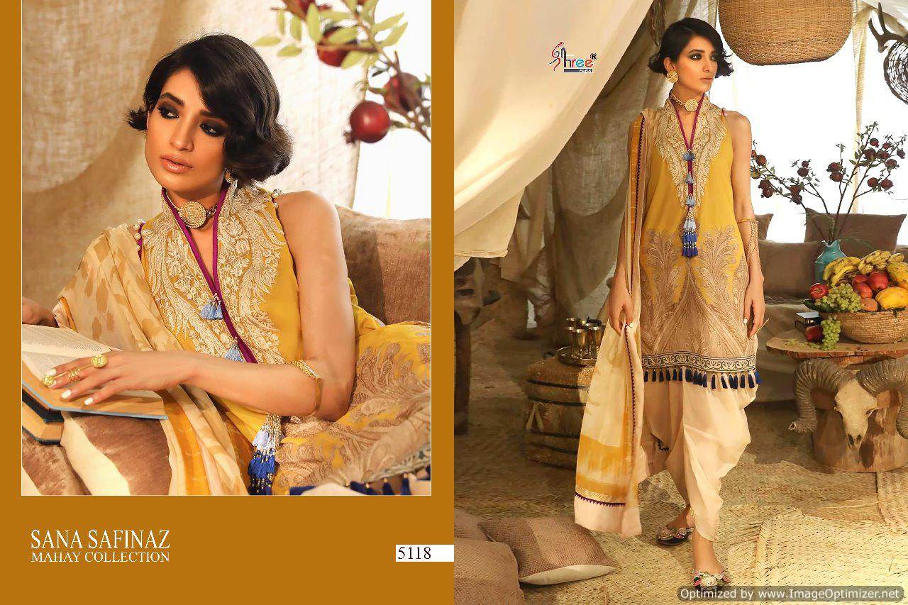 Safinaz Mahay By Shree Sana Designer  Pure Cotton Pakistani Suit Collection