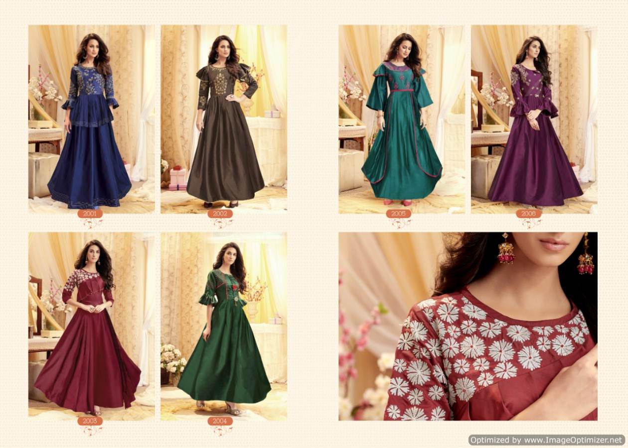 Buy DHYANI CREATION Womans Exclusive Tapeta Silk Anarkali Gown Free Size  MARUN at Amazonin