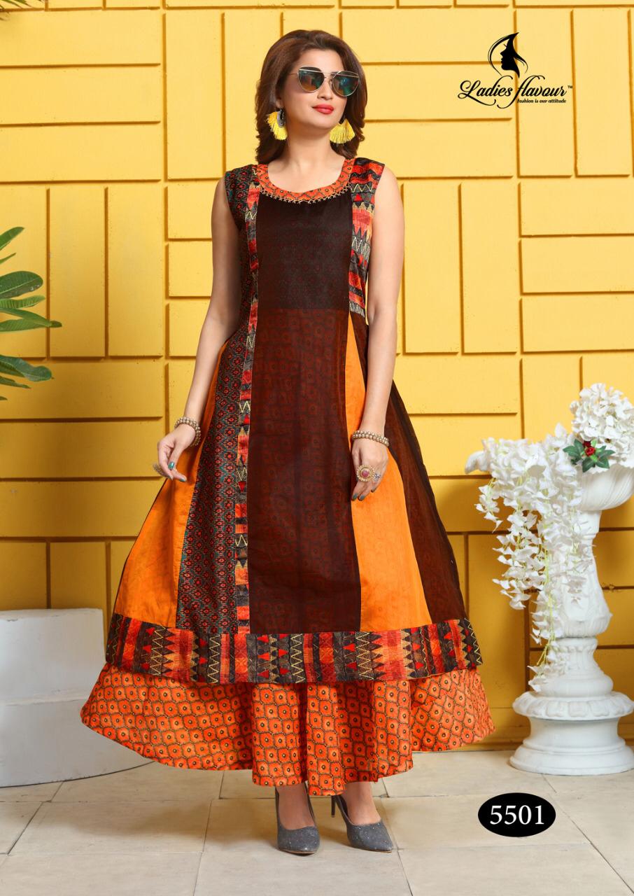 Sitara By Ladies Flavour Party Wear Kurtis Collection.