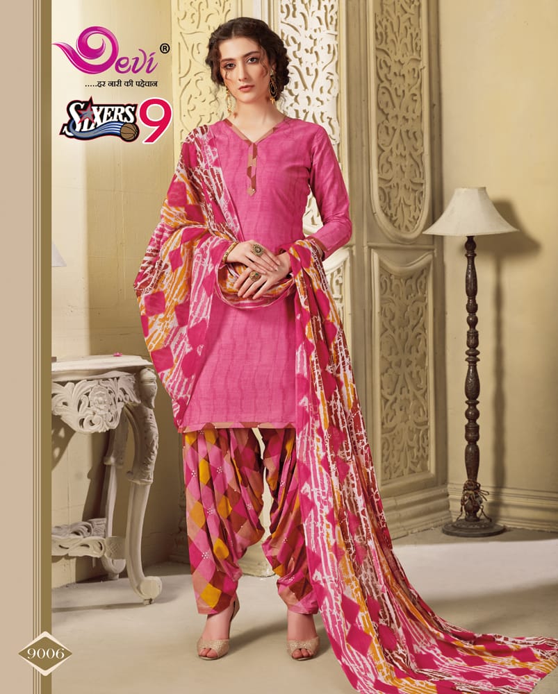 Sixer Vol 9 By Devi  Pure Cotton Printed Dress Material Catalogue