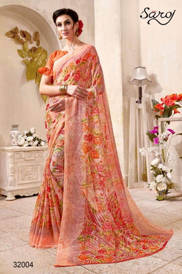 Summer By Saroj  Designs Printed Saree Catalogue