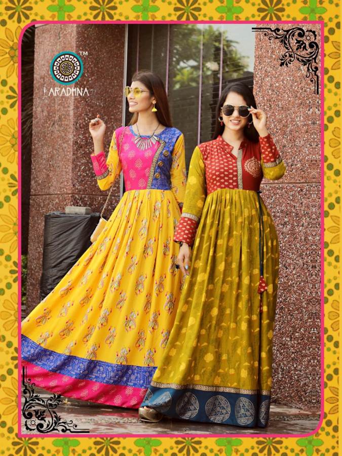 Taj Vol 1 By Aradhna Printed Long Kurti Collection