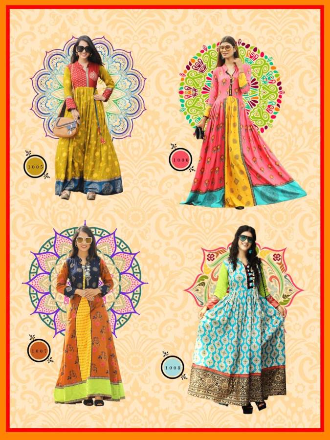 Taj Vol 1 By Aradhna Printed Long Kurti Collection