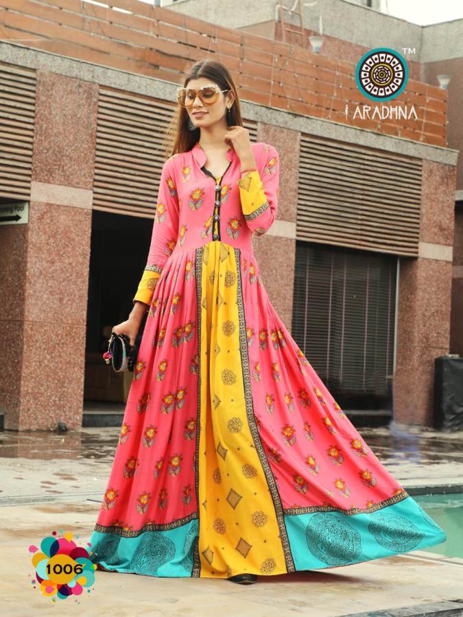 Taj Vol 1 By Aradhna Printed Long Kurti Collection