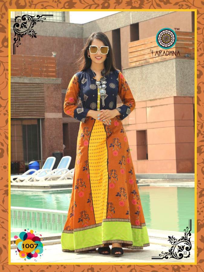 Taj Vol 1 By Aradhna Printed Long Kurti Collection