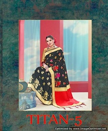 Titan Vol 5 By Ynf Banarasi Silk Saree Collection