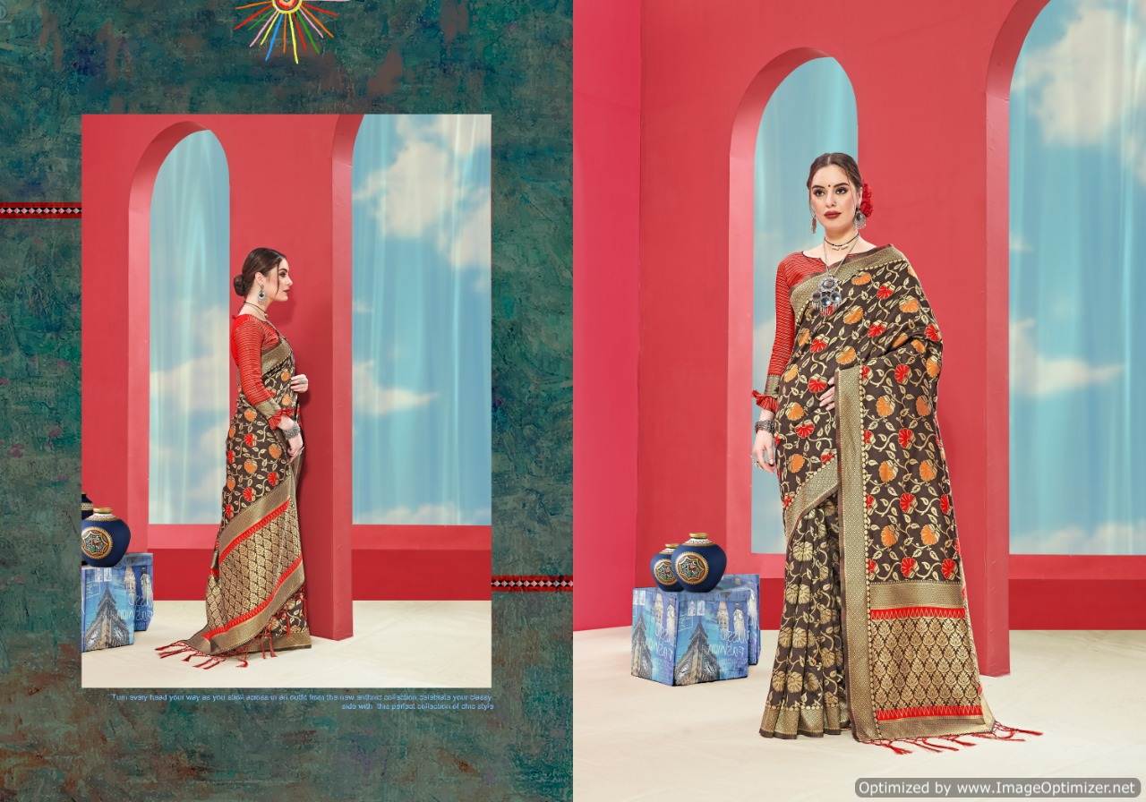 Titan Vol 5 By Ynf Banarasi Silk Saree Collection