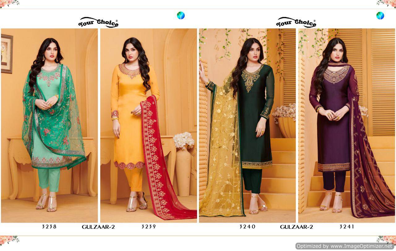 Gulzar Vol 2 By Yc Party Wear Georgette Salwar Suits Collection