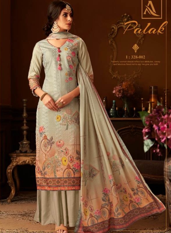 Alok By Palak Pure Dola Silk Premium Collection Dress Material Collection