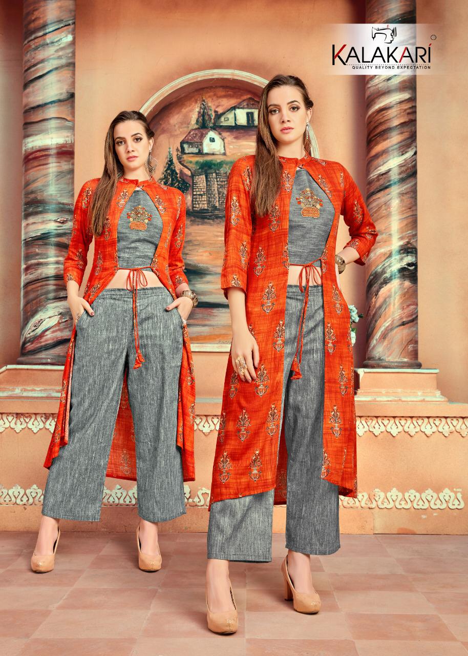 18 Attitude Vol 9 By Kalakari  Designer Shrug Style Ready Made Wear Collection