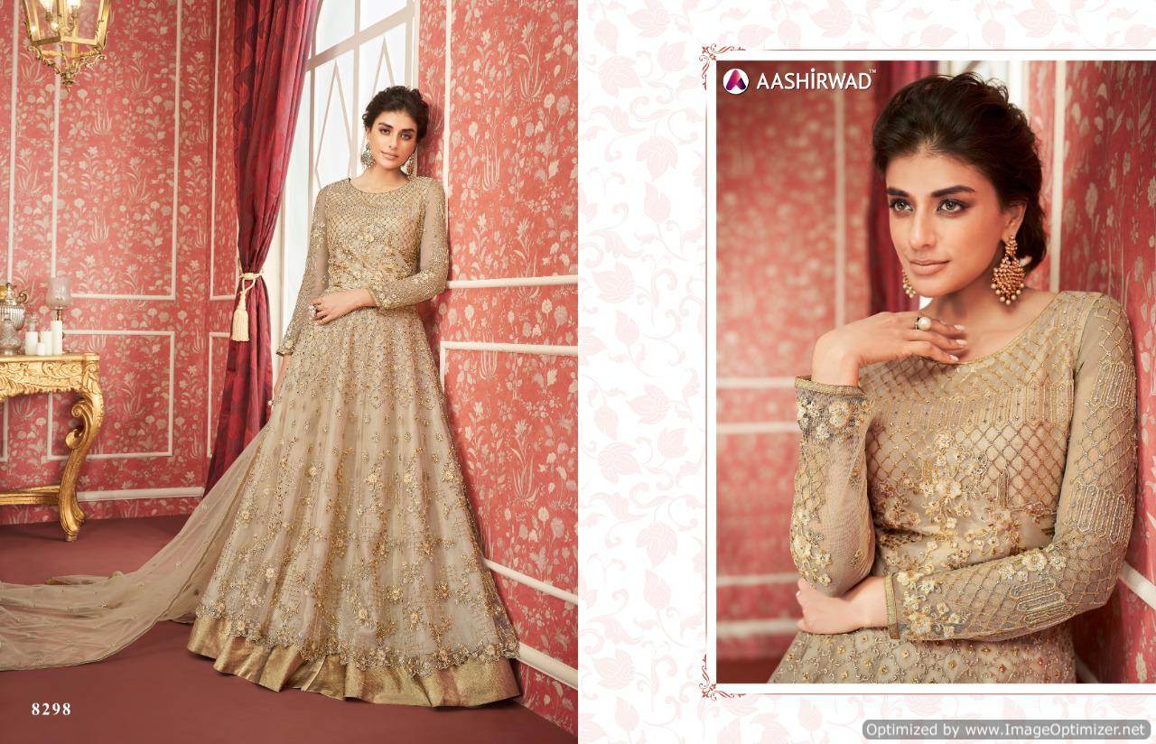 Aashirwad By Sajda Designer Butterfly Net Wedding Dress Collection