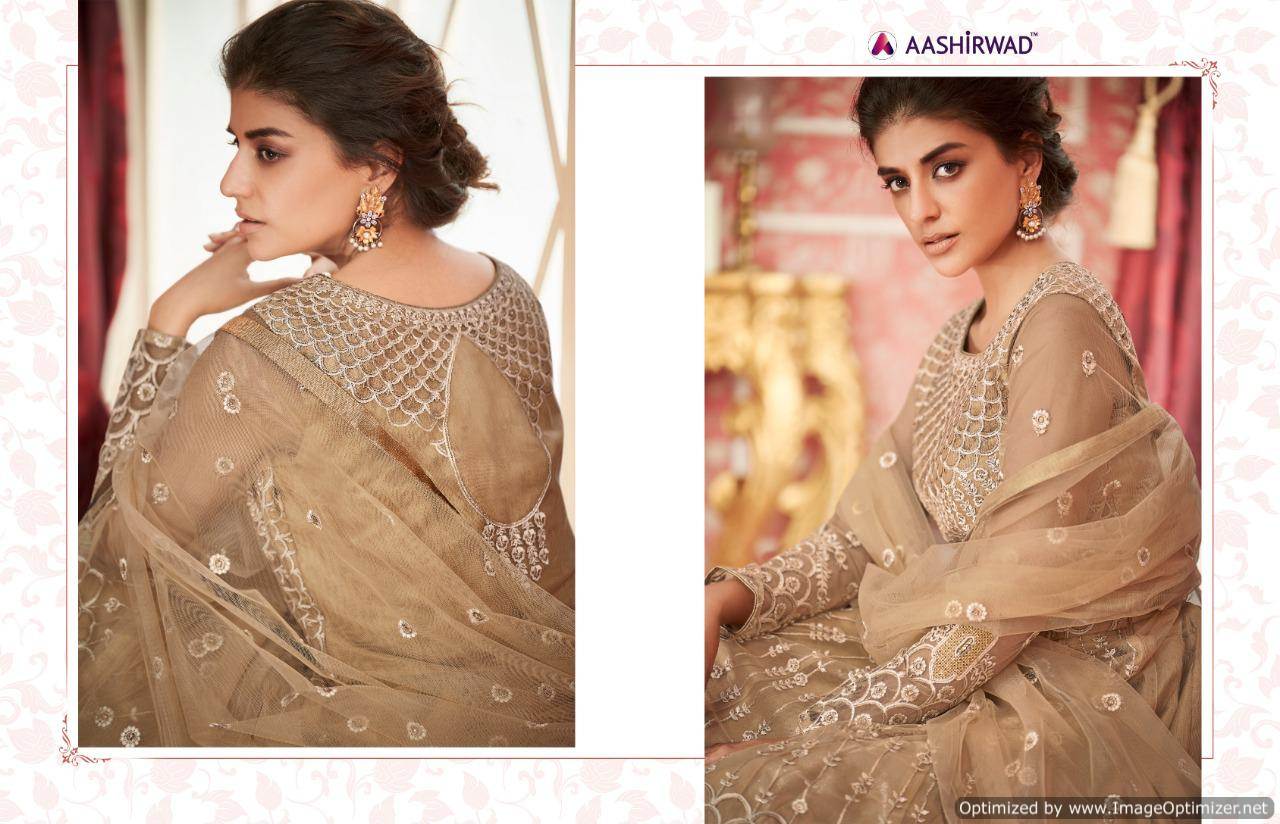 Aashirwad By Sajda Designer Butterfly Net Wedding Dress Collection