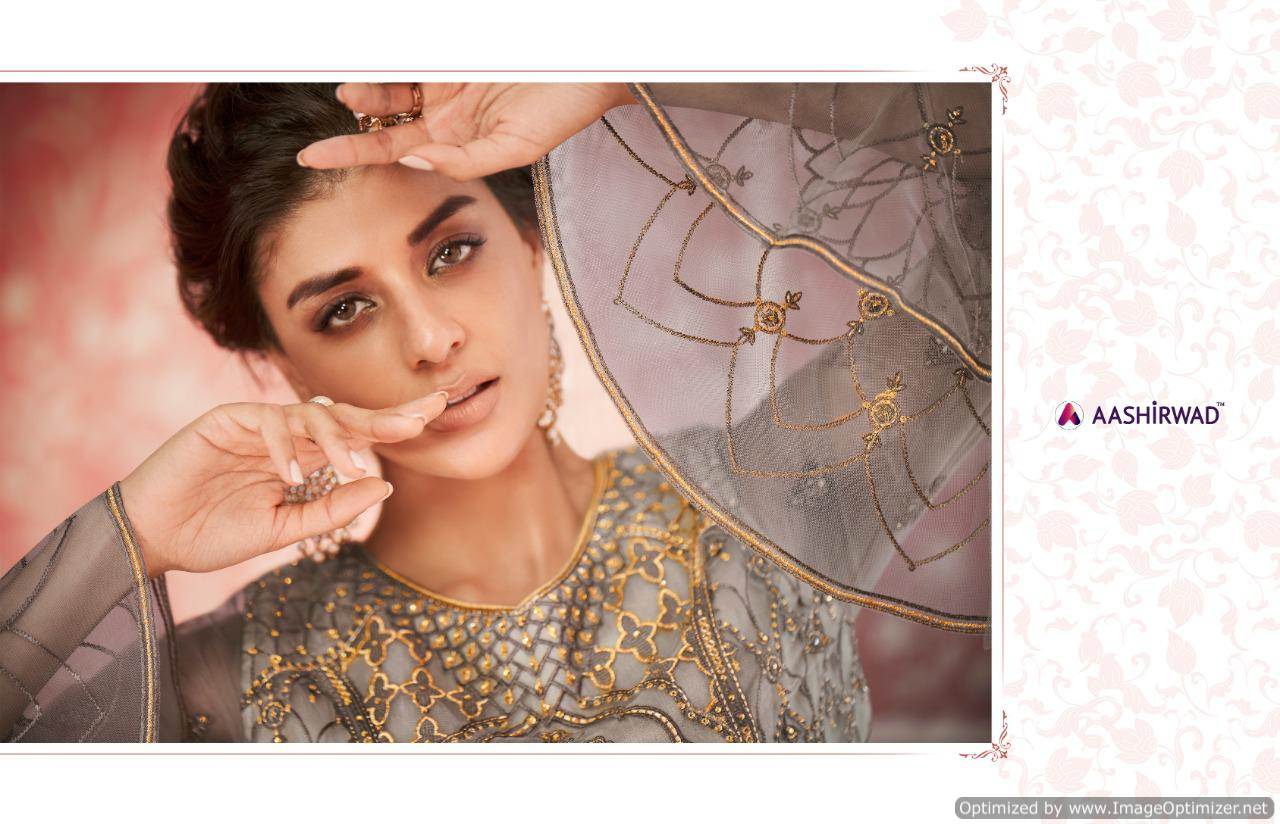 Aashirwad By Sajda Designer Butterfly Net Wedding Dress Collection