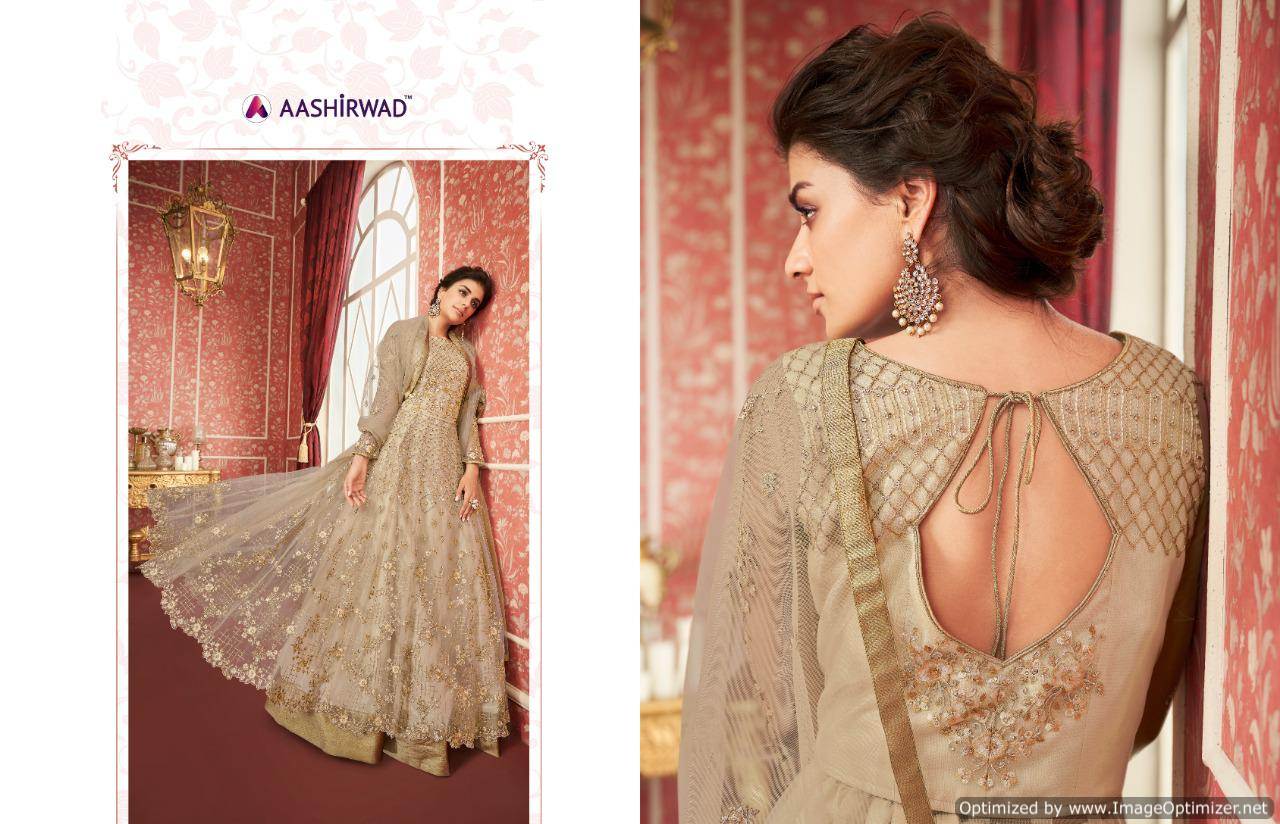 Aashirwad By Sajda Designer Butterfly Net Wedding Dress Collection