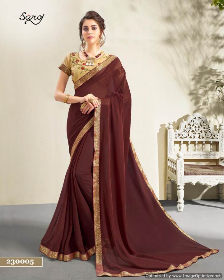 Afsana By Saroj  Georgette Printed Sarees Catalogue