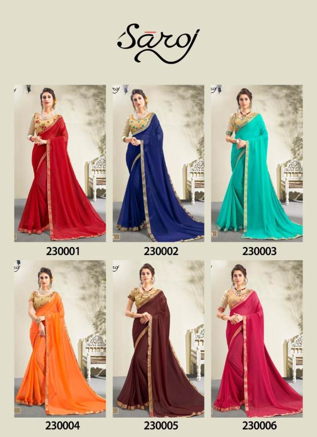 Afsana By Saroj  Georgette Printed Sarees Catalogue