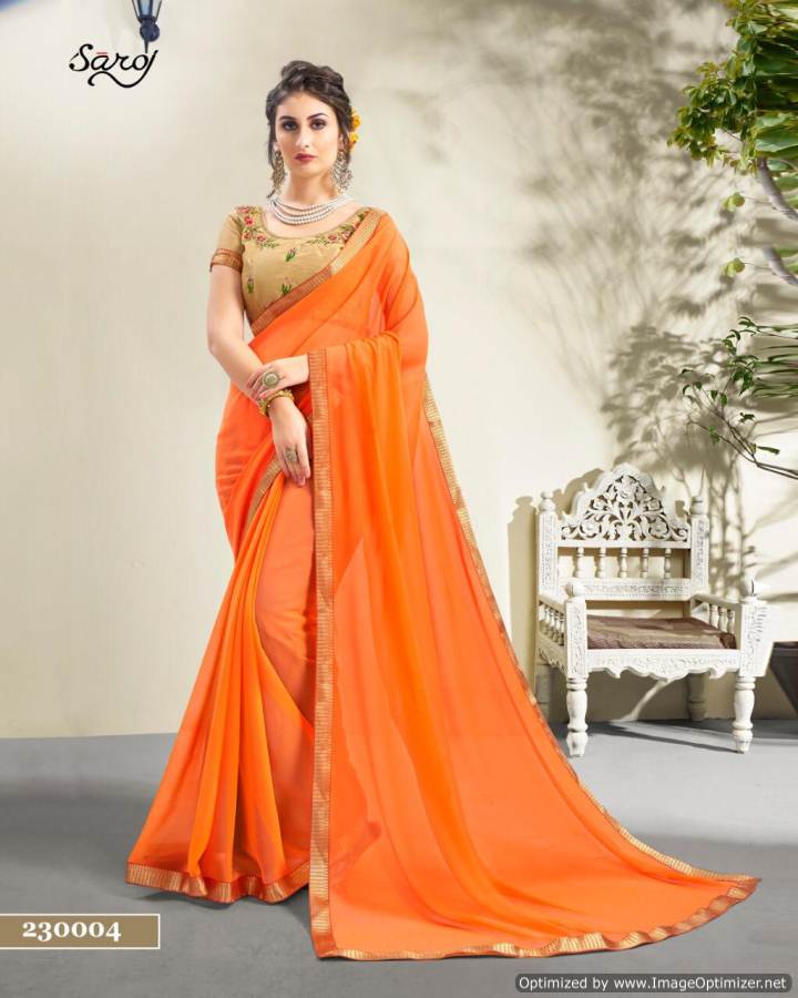 Afsana By Saroj  Georgette Printed Sarees Catalogue