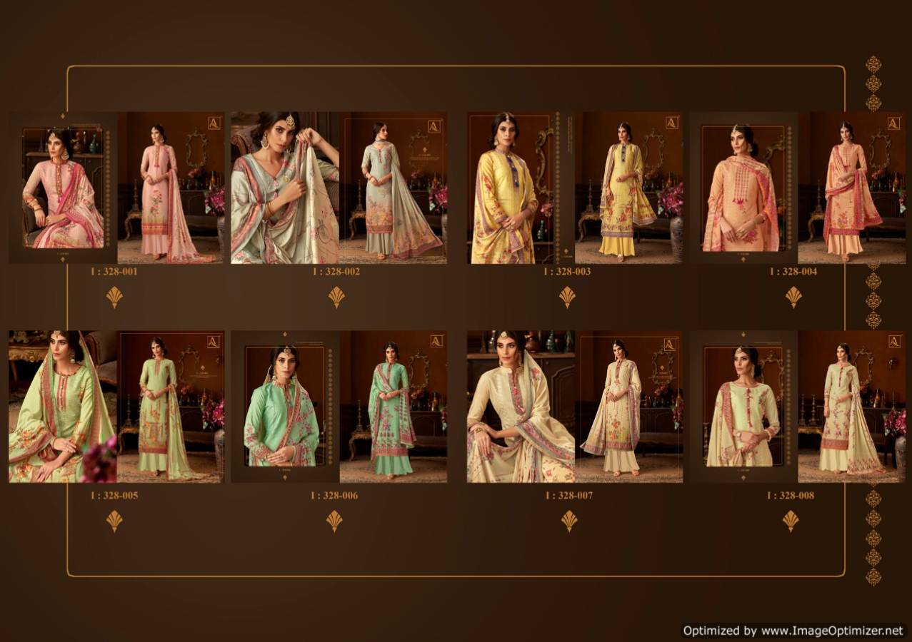 Alok By Palak Pure Dola Silk Premium Collection Dress Material Collection