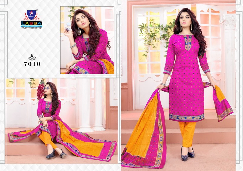 Aradhya Vol 7  By Lassa Printed Cotton Dress Material Catalogue