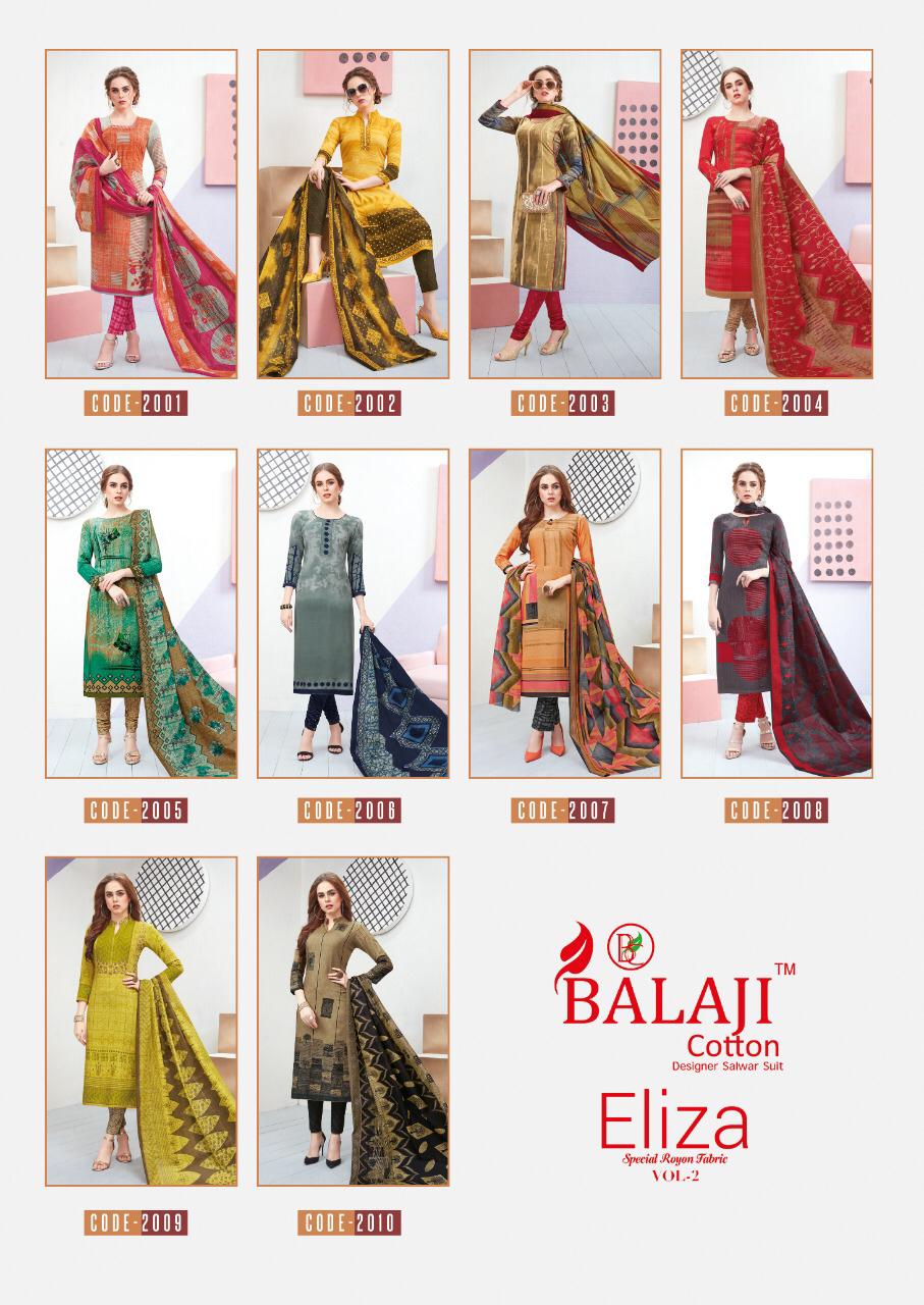 Balaji Present Eliza Vol 2 Designer Cotton Dress Material Collection
