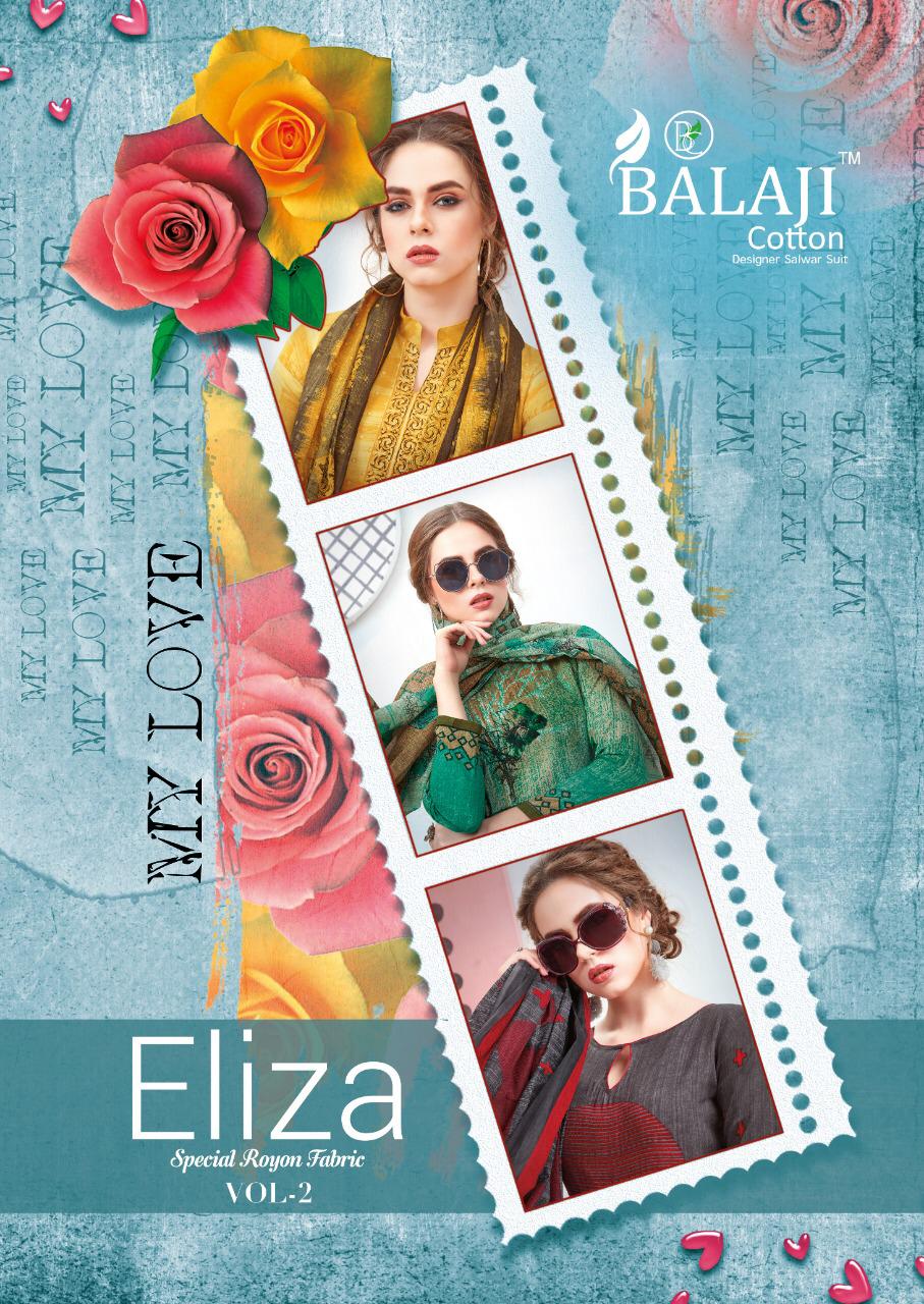 Balaji Present Eliza Vol 2 Designer Cotton Dress Material Collection