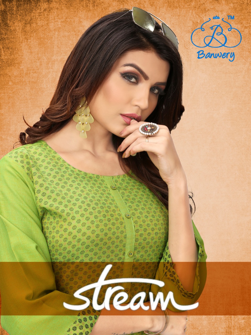 Banwery Stream Designer Heavy Two Ton Rayon Kurtis Collection