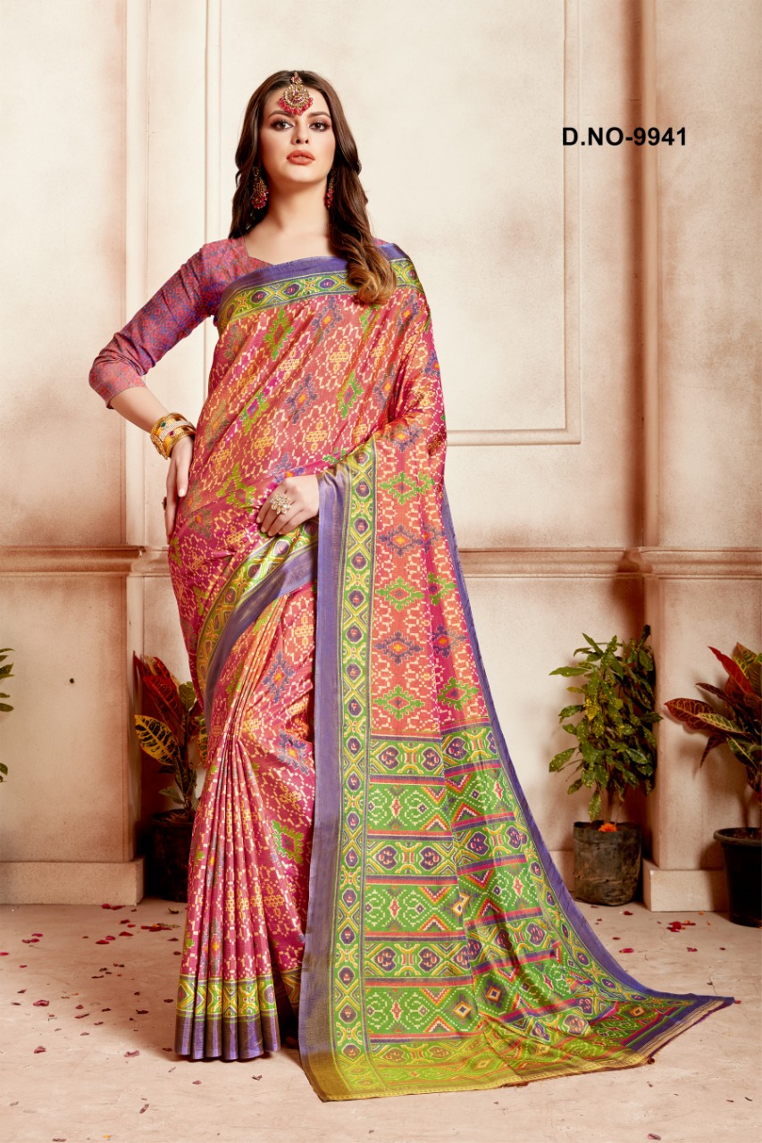 Chashni Present Kodas Sanna Silk Fancy Saree Collection