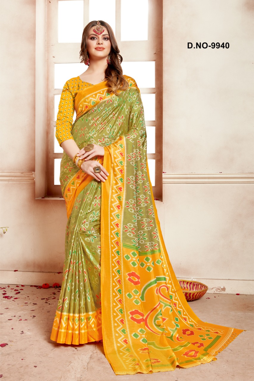 Chashni Present Kodas Sanna Silk Fancy Saree Collection