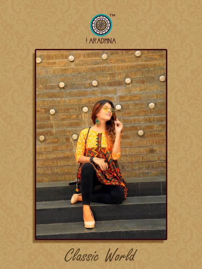 Classic Vol 3 By Aradhna  Ladies Western Rayon Short Top Collection