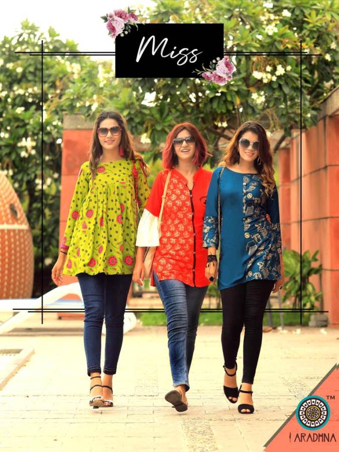 Classic Vol 3 By Aradhna  Ladies Western Rayon Short Top Collection