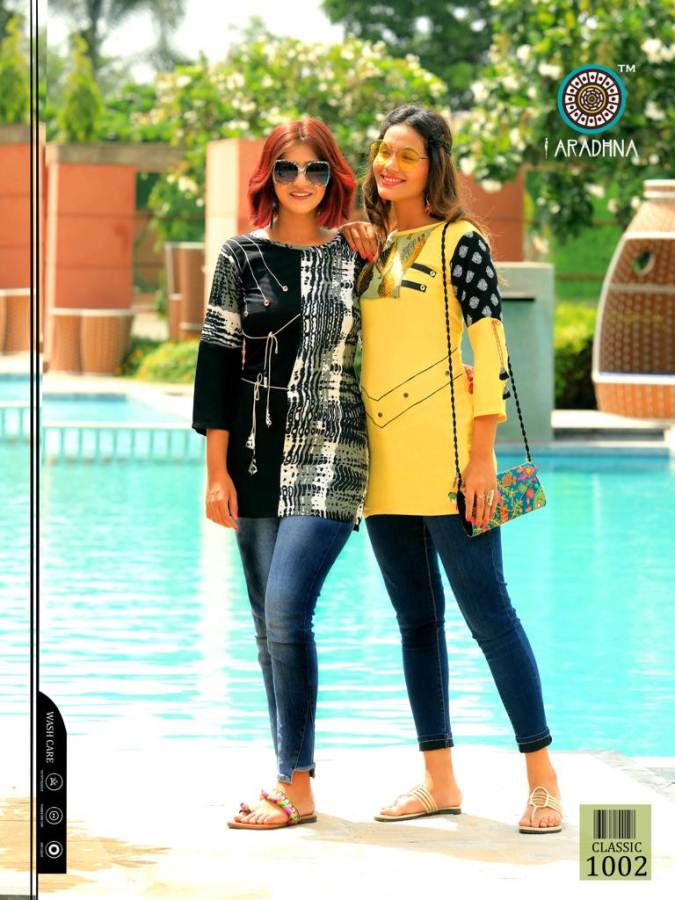 Classic Vol 3 By Aradhna  Ladies Western Rayon Short Top Collection