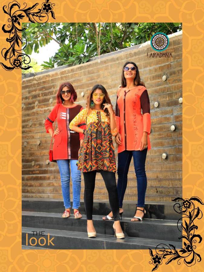 Classic Vol 3 By Aradhna  Ladies Western Rayon Short Top Collection