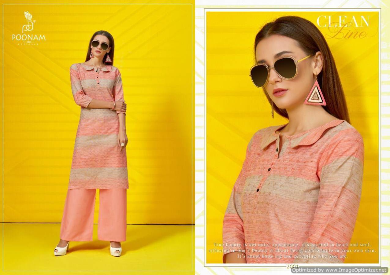 Cotton House Vol 2 By Poonam Pure Cotton Printed Kurti With Palazzo Collection