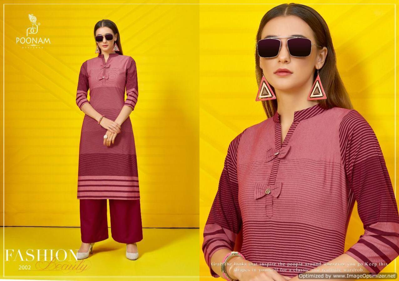 Cotton House Vol 2 By Poonam Pure Cotton Printed Kurti With Palazzo Collection
