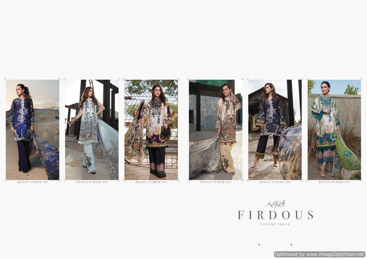 Deepsy By Firdous Vol 3 Pure Cotton Pakistani Suits Collection