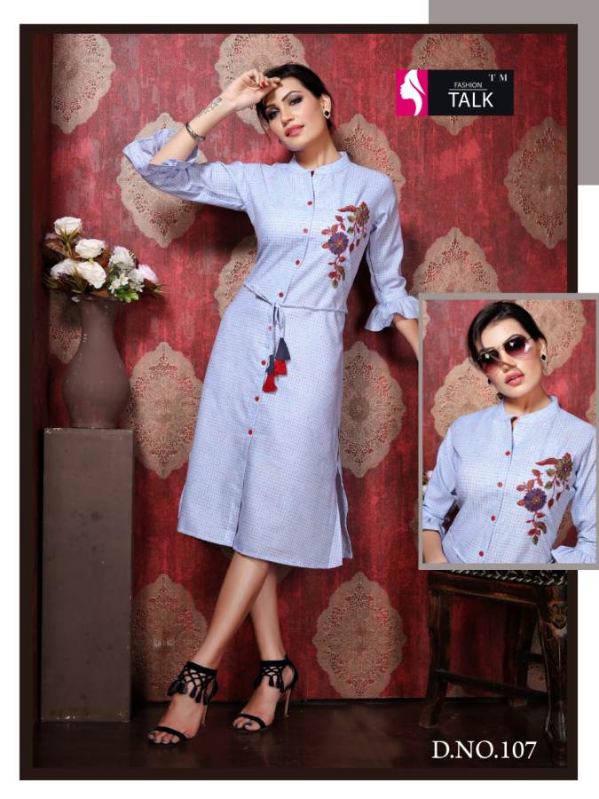 Ft Chekkar Vol 1 Cotton Linen Stylish Kurti Collection