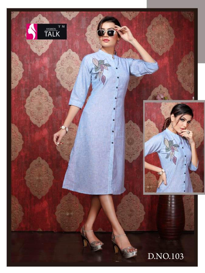 Ft Chekkar Vol 1 Cotton Linen Stylish Kurti Collection