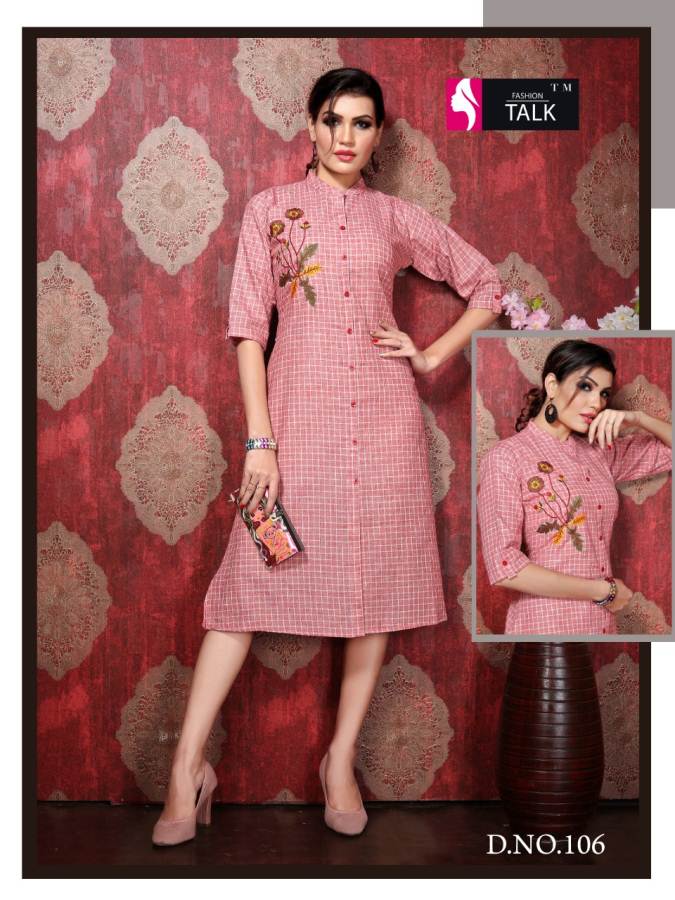 Ft Chekkar Vol 1 Cotton Linen Stylish Kurti Collection