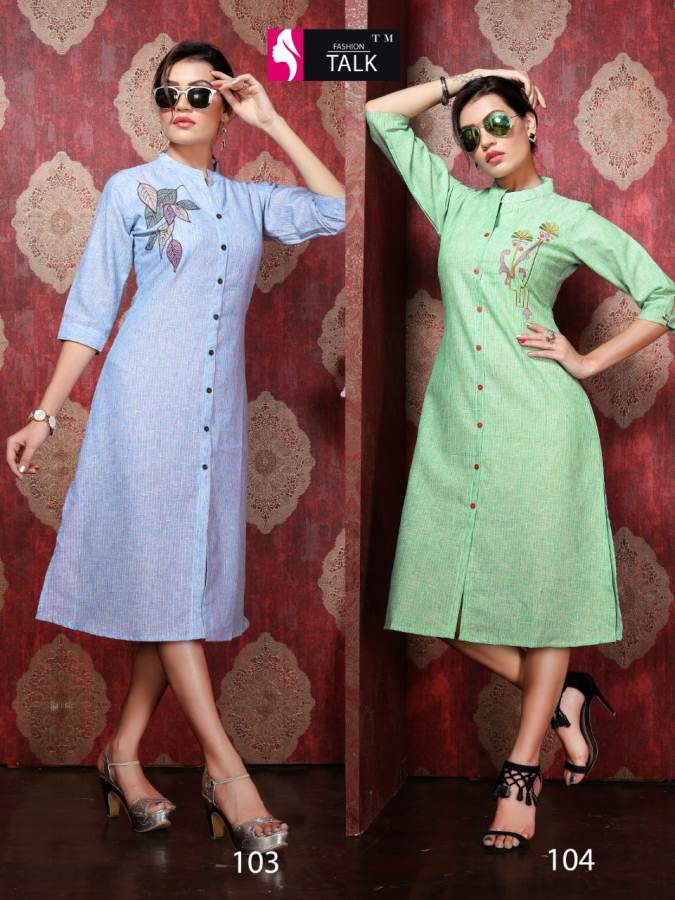 Ft Chekkar Vol 1 Cotton Linen Stylish Kurti Collection